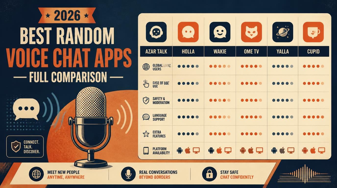 Best Random Voice Chat Apps in 2026 — Full Comparison